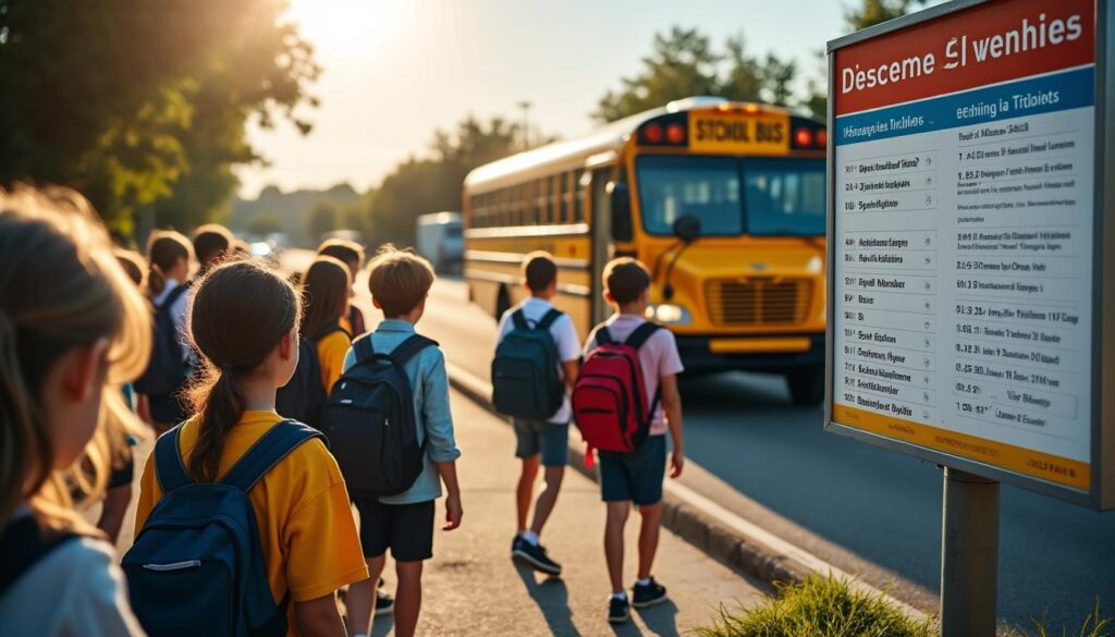 Tous les horaires à connaître sur les bus de transports scolaires