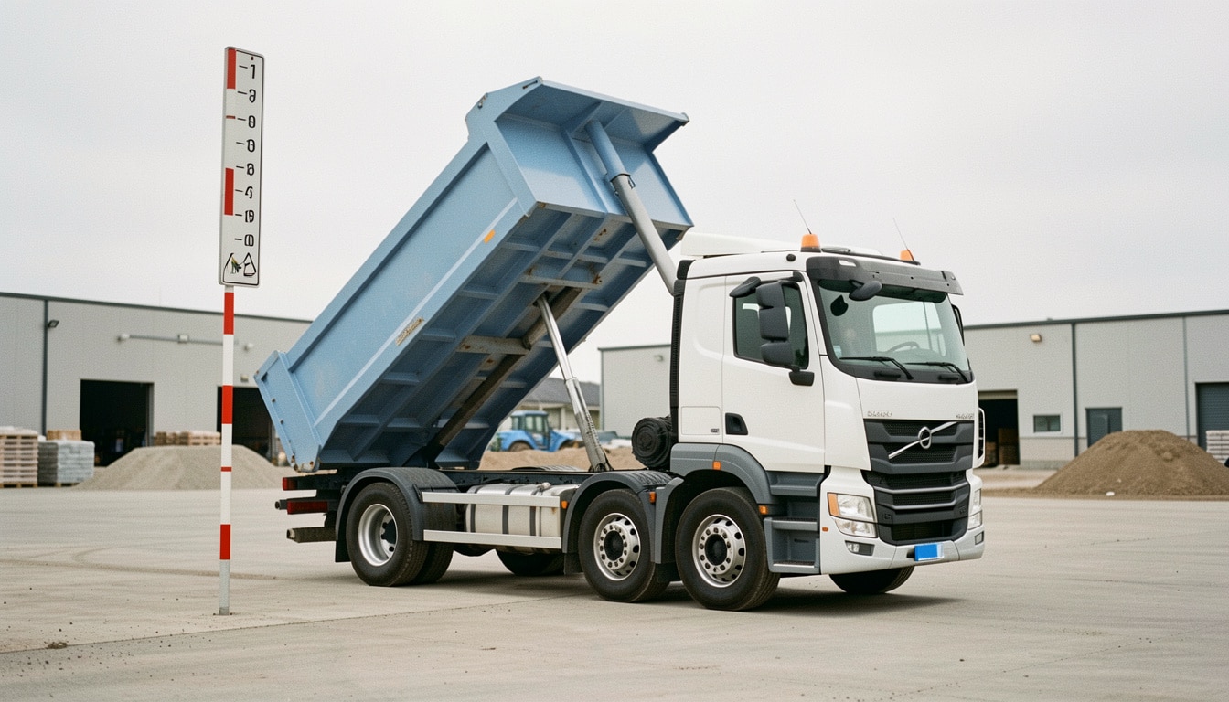 Hauteur d’un camion benne : dimensions et limites