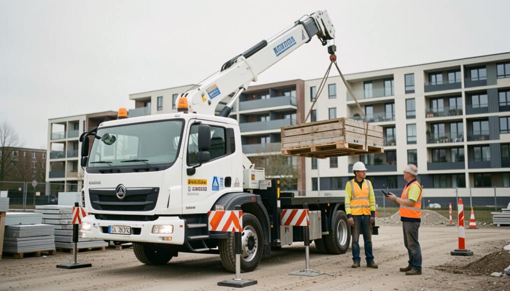 Location d’un camion-grue : tarifs, choix et sécurité