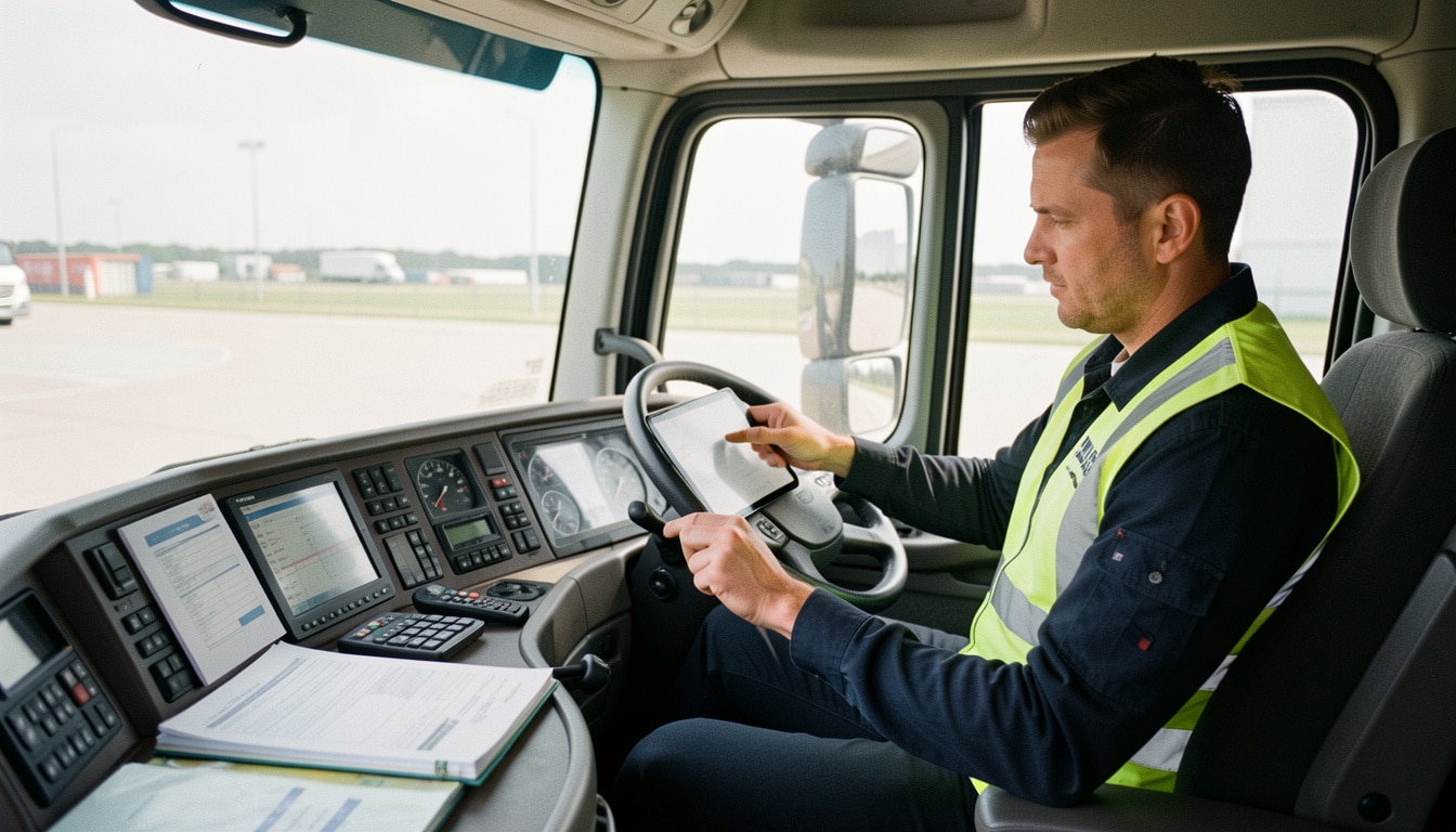 Réglementation sociale du chauffeur routier en pratique